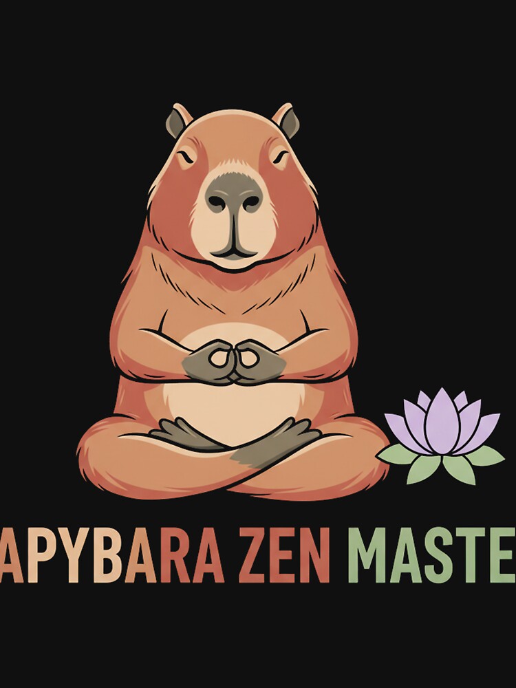 Capybara Zen Master by Merchifyme2000