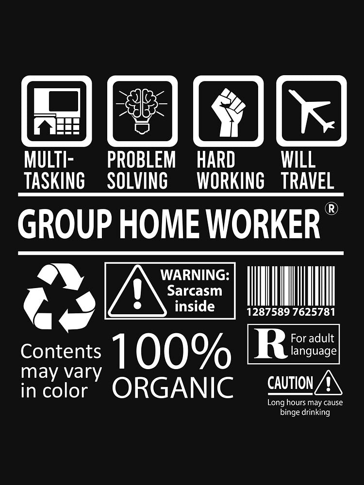 Group Home Worker T Shirt - MultiTasking Certified Job Gift Item Tee by oslandefren
