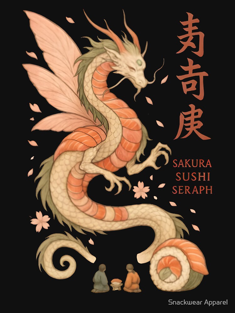 Sakura Sushi Seraph by Snackwear Apparel