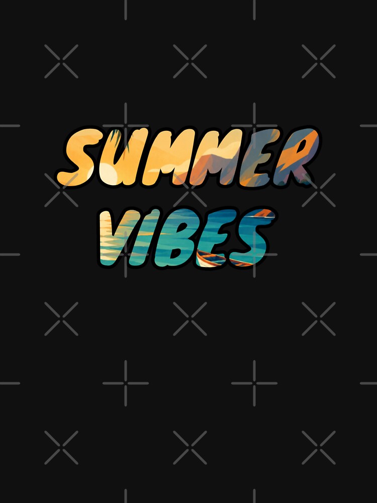Retro Summer Vibes Sunset Typography by PixelParinda