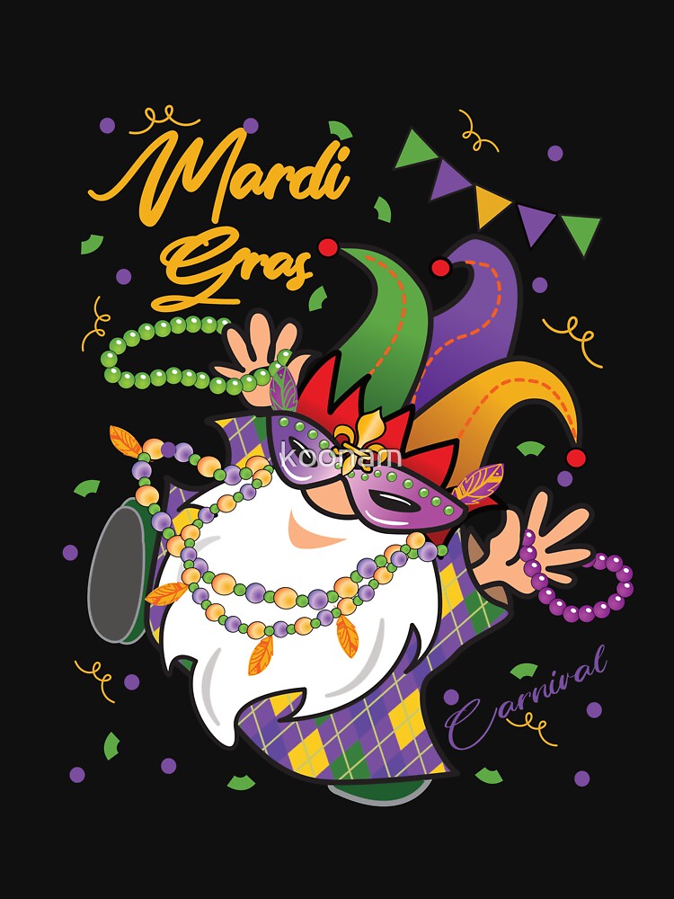 Funny Gnome in Mardi Gras Carnival by koonam