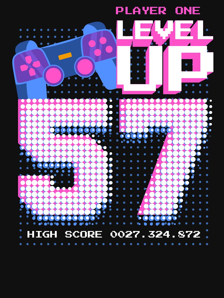 Player One Level Up 57 by patternprint1
