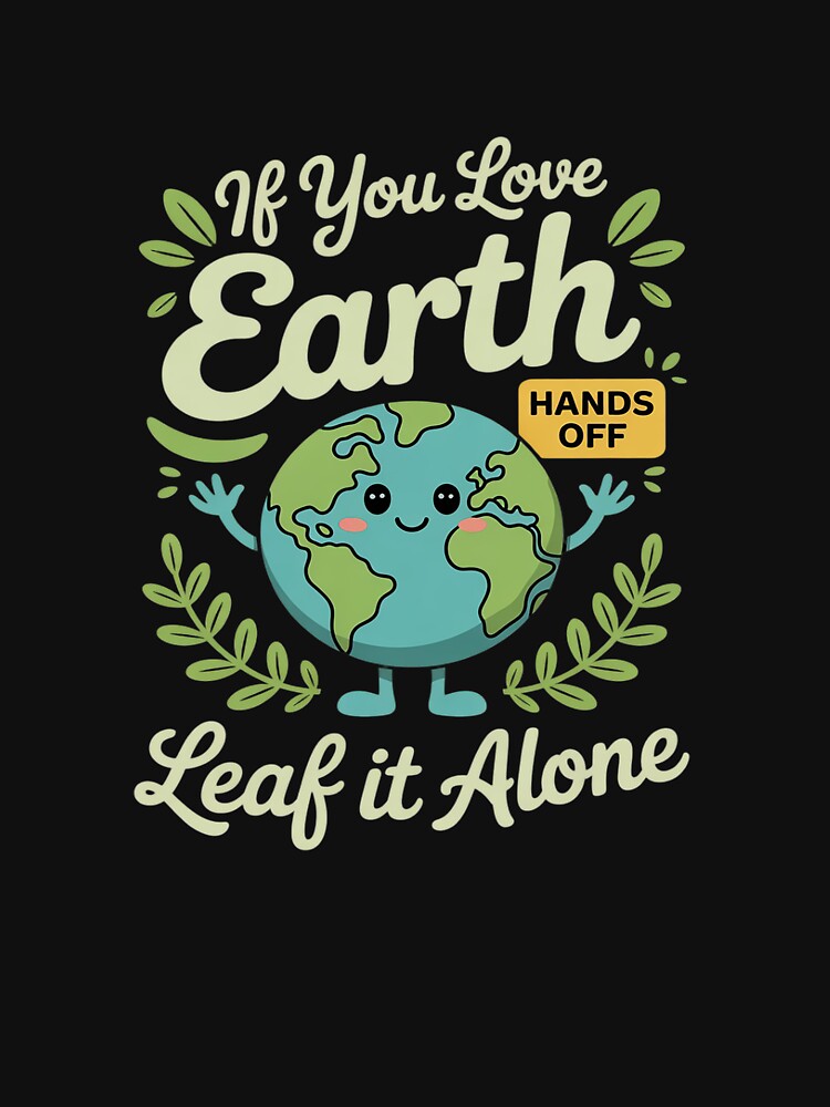 If You Love Earth Leaf It Alone Earth Day Eco by ToggleBet