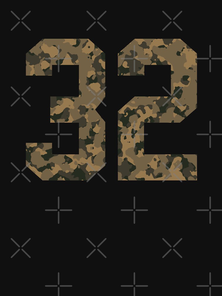 Army Camouflage Number 32 - Sports Numbers by NECHSTORE