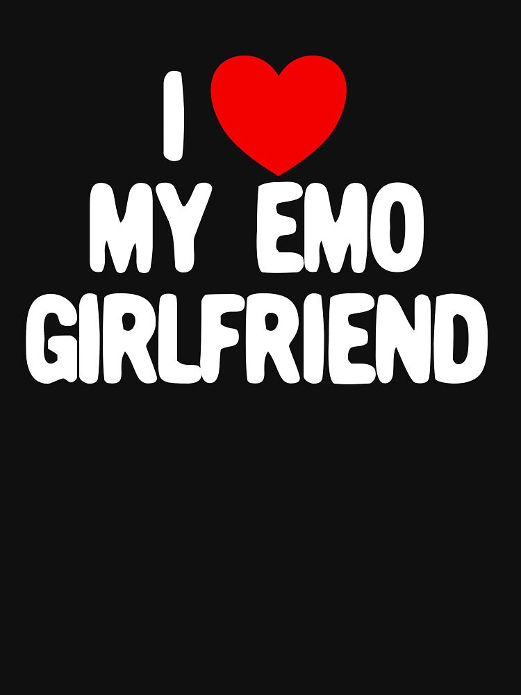 I Love My Emo Girlfriend Red Heart I Love My Emo Girlfriend Gear by DynamicDesign