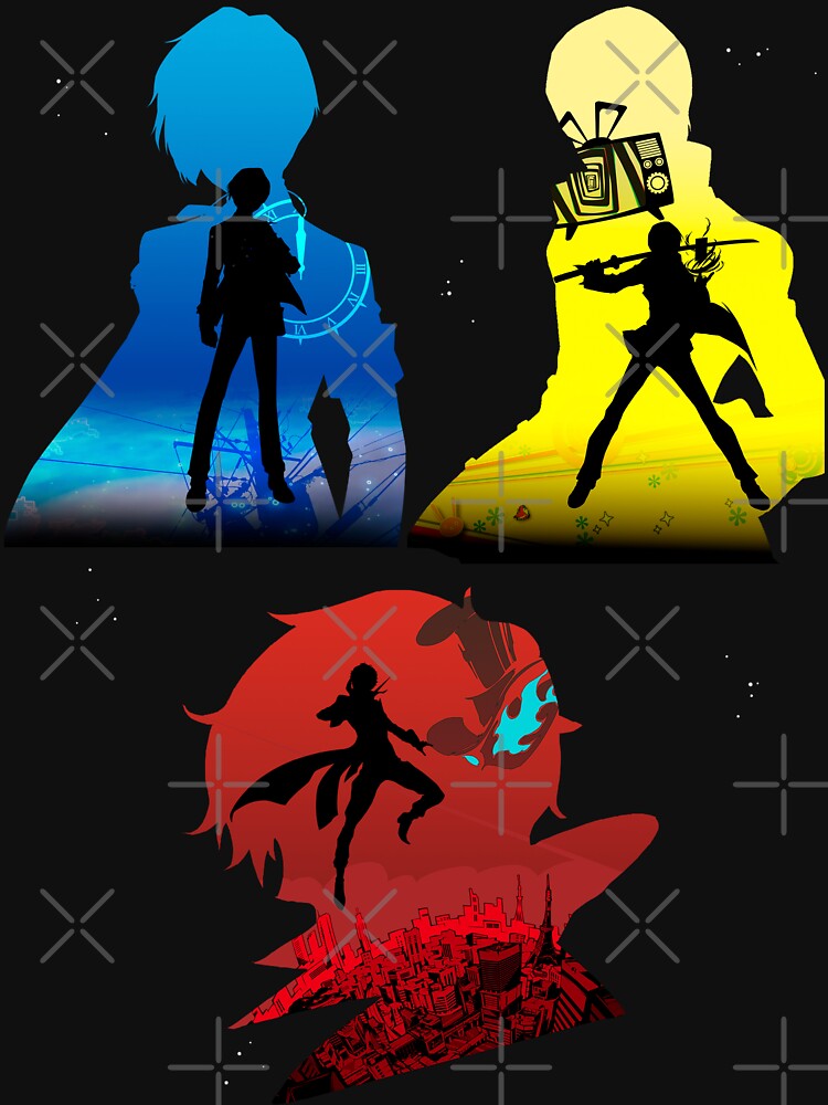 Persona Protagonists Silhouette by WowArtMania