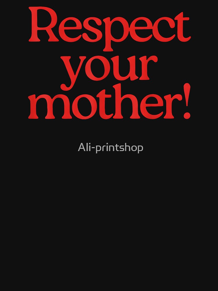 Respect Your Mother Earth Vintage Retro Eco Friendly by Ali-printshop