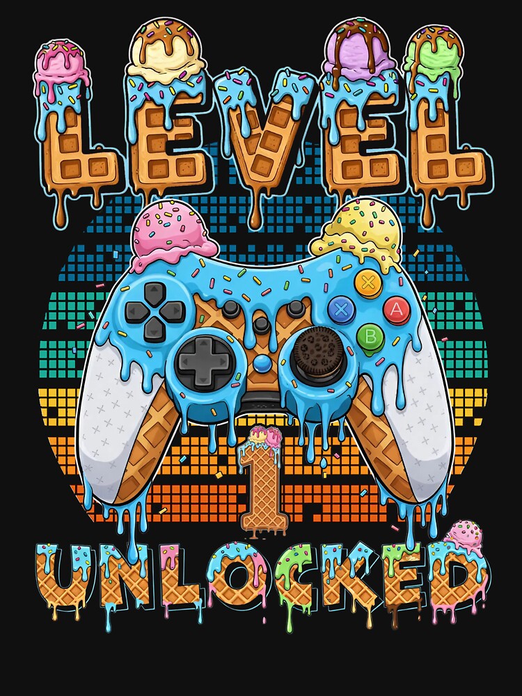 Level 1 Unlocked Gamer Birthday Tee by LashondaGreen89