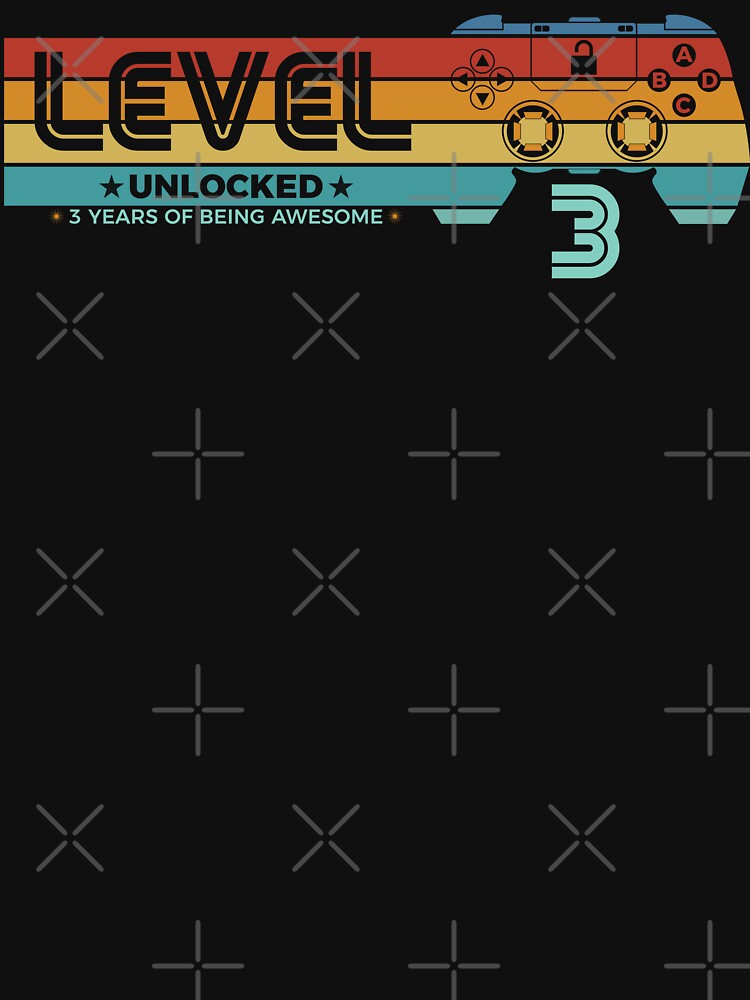 Level 3 Unlocked - 3 years old - 3rd Birthday Gamer by NH2019