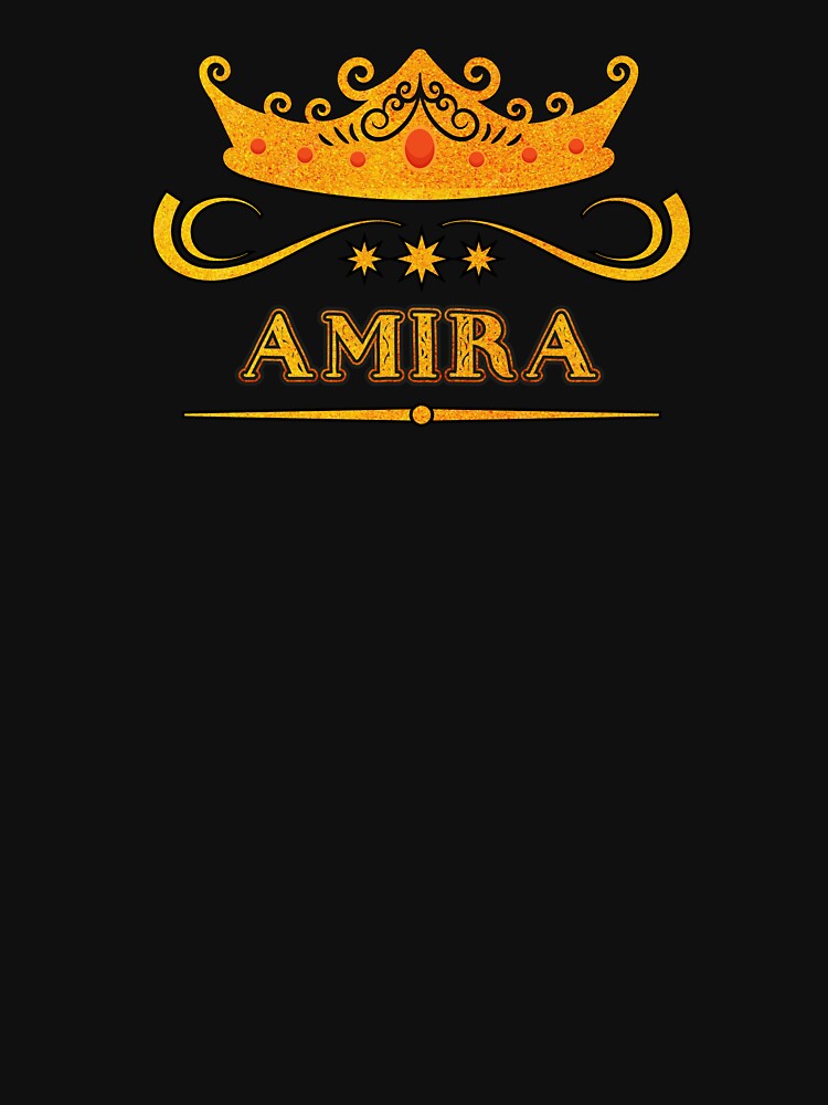 Amira Personalized Name With Crown - Cool & Custom Gift for Girls, Teens by Oussinc