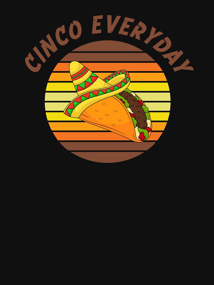 Cinco Every Day – Taco & Sombrero Party Design by SunsetReverie