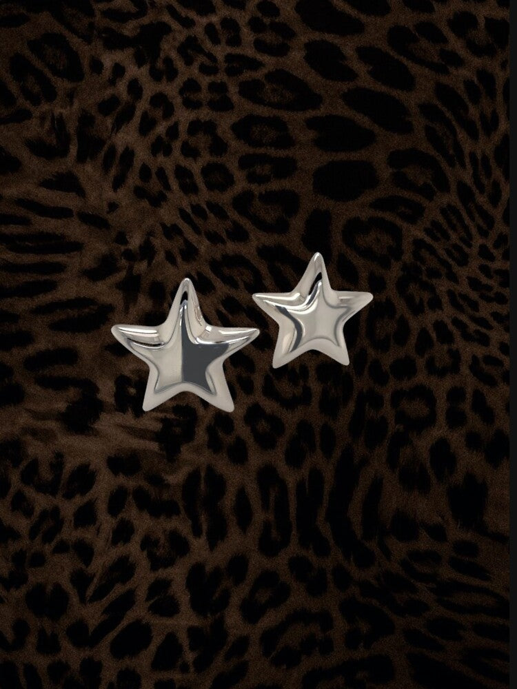 Chrome Stars Leopard: Y2K It Girl Cheetah Aesthetic by BrontesWhimsyStore