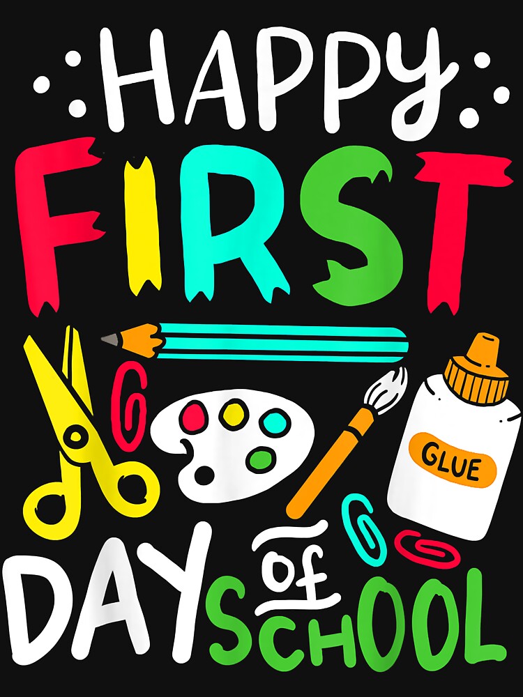 Happy First Day of School Teacher Back to School Student by moonligh1996