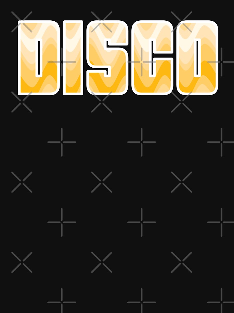 Groovy Disco Waves - 70s Yellow Retro Swirl by SunnyBrand