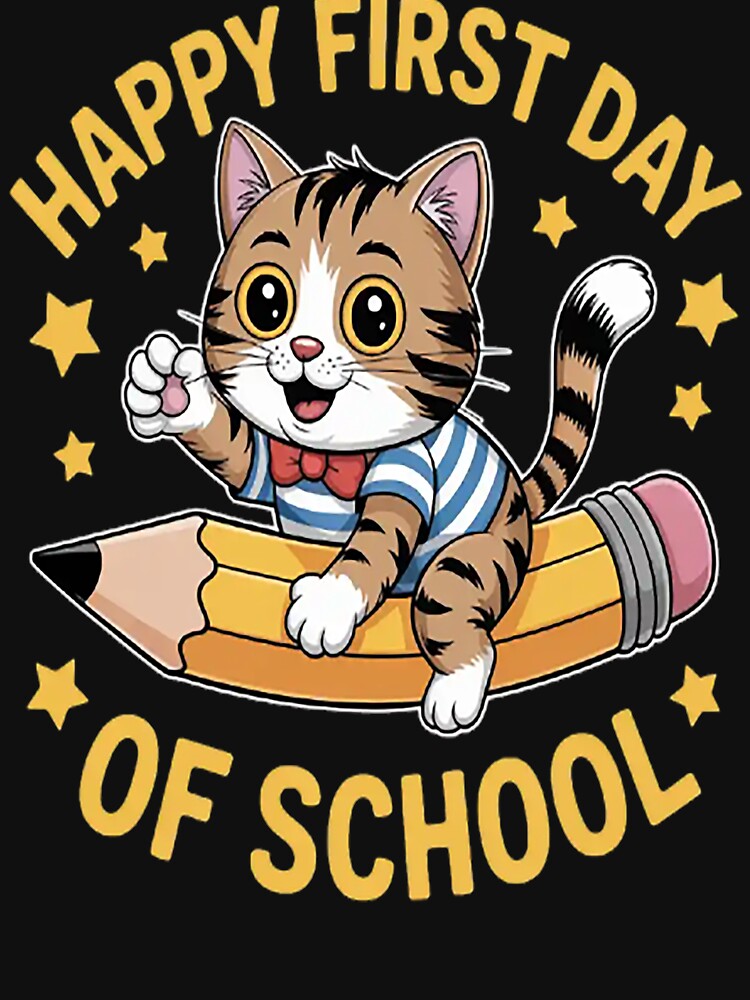 The Joyful Leap Happy First Day Of School by SignaturalGen