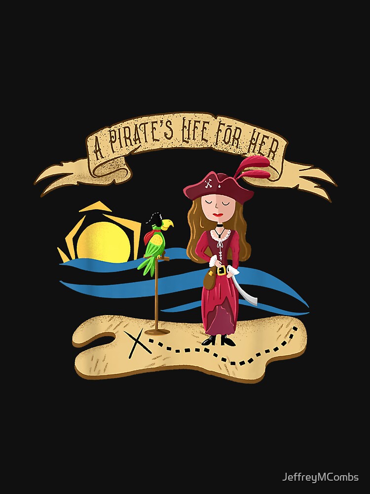 SLG A Pirate's Life for Her Caribbean Girl with Parrot by JeffreyMCombs