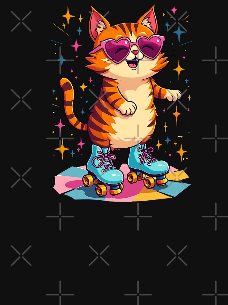 Roller Disco Cat by VibeTCreations
