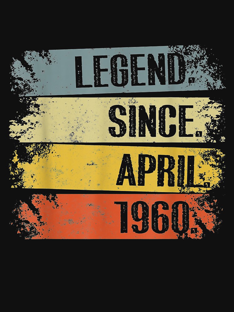 61st Birthday Limited Edition Retro Legend Since April 1960 Gift by venitamara