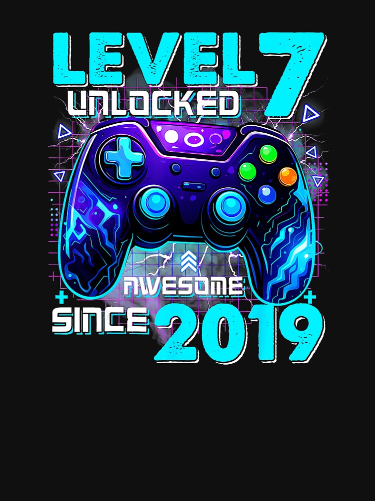 Level 7 Unlocked Gamer Birthday Since 2019 by FGTV2021