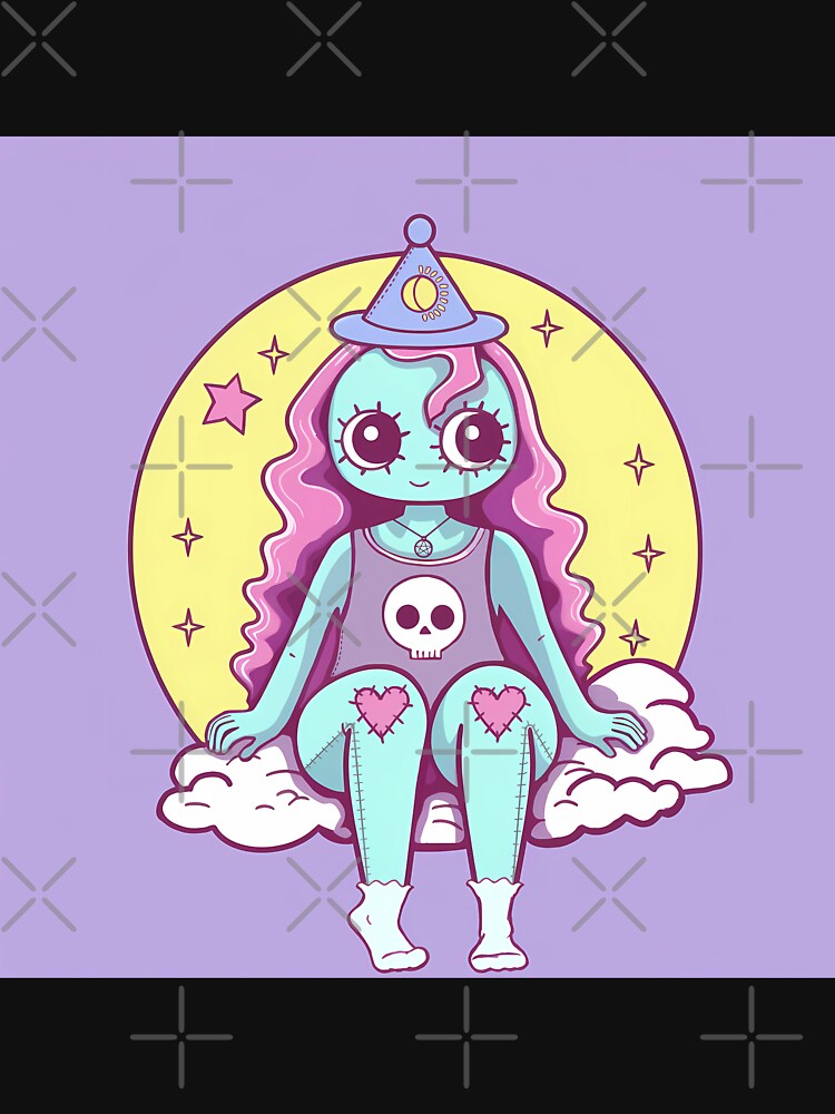 Pastel Goth RagDoll by AwesomeAiArt