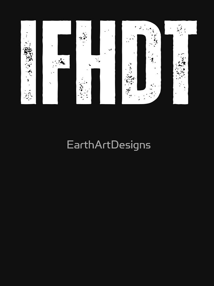 IFHDT Anti-Trump Democracy Political Text Design by EarthArtDesigns