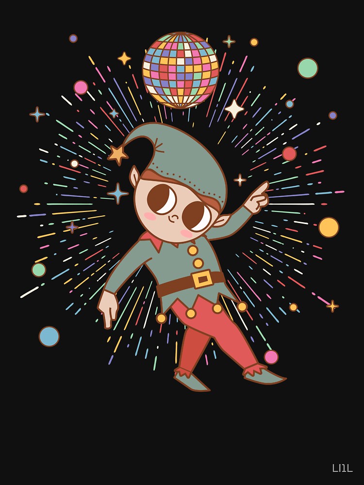 Groovy Christmas Disco Male Elf by LI1L