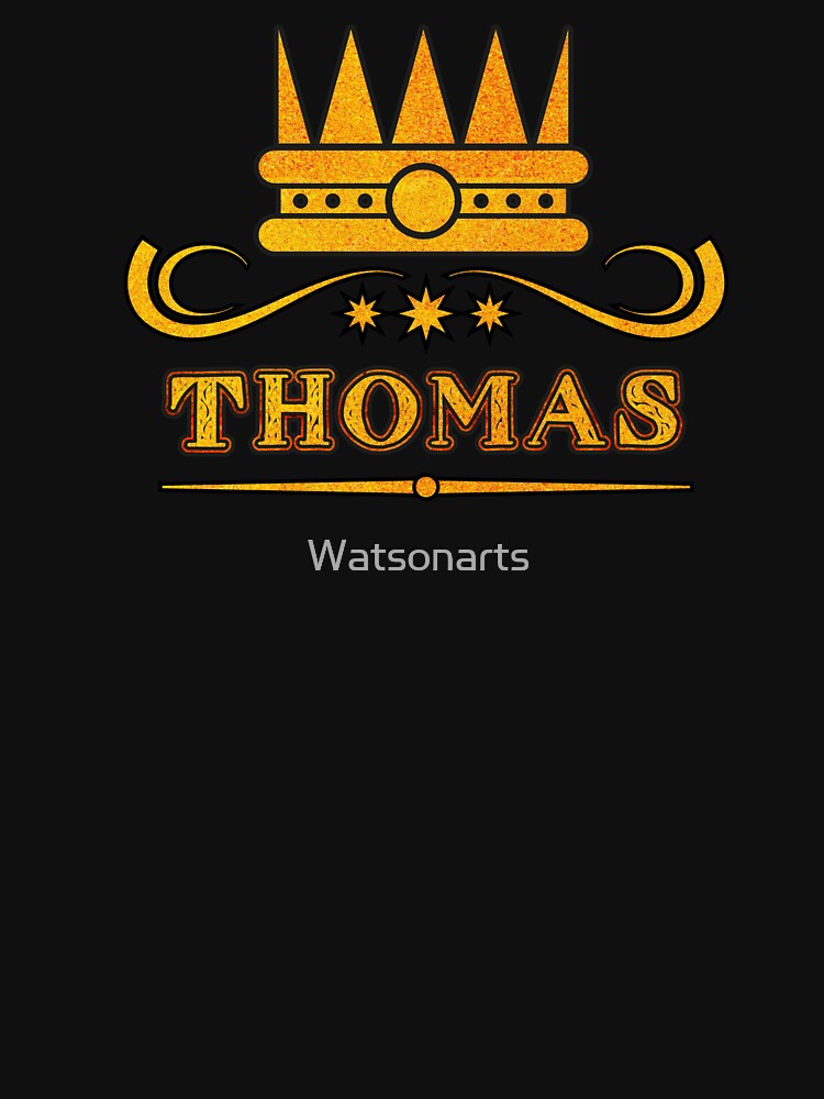 Thomas Personalized Funny & Unique Custom Name Design for Men, Teens, and Boys by Watsonarts