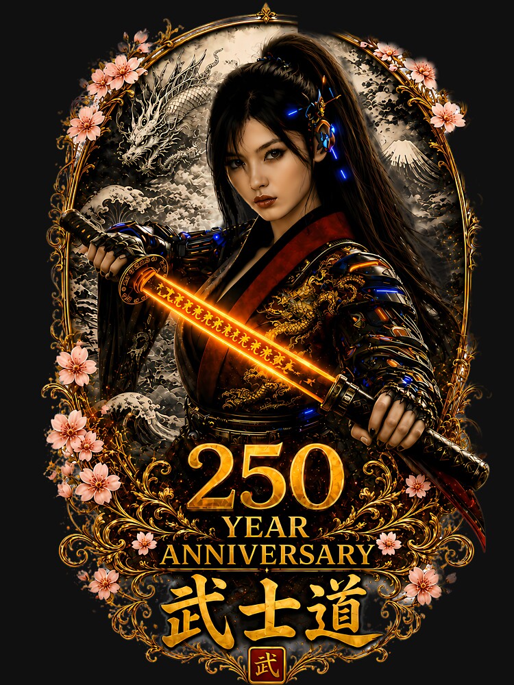 Cyber Samurai Woman – Bushido 250th Anniversary by Dragon-Samurai