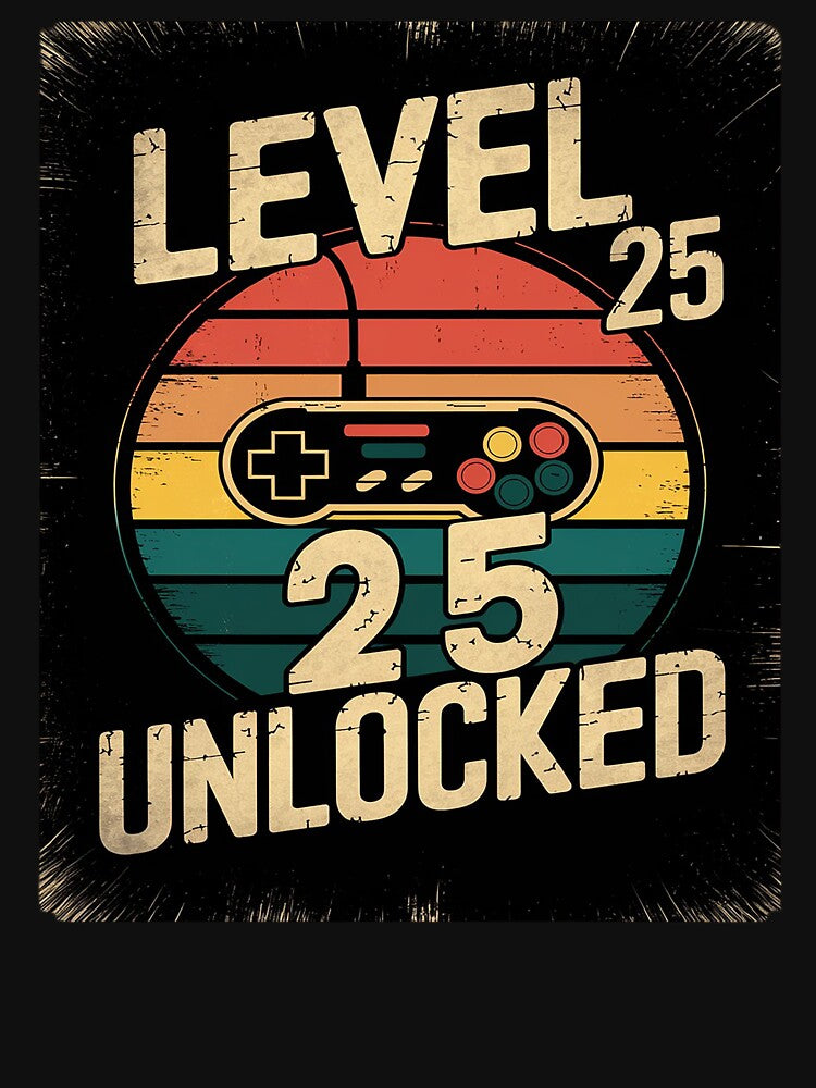 Level 25 Unlocked Video Gamer 25th BirthdayLevel 25 Unlocked Video Gamer 25th Birthday by angolinnArt