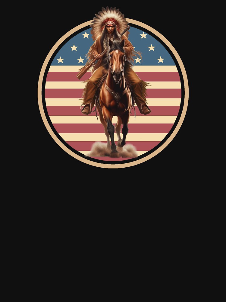 VINTAGE INDIAN BRAVE, HORSE, WESTERN ART, NATIVE AMERICAN by classic car craze