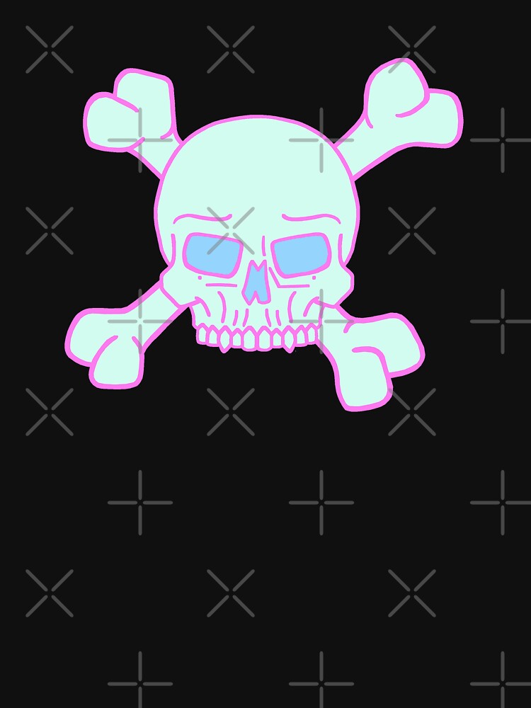 Kawaii Skull and Crossbone by kitschandkawaii