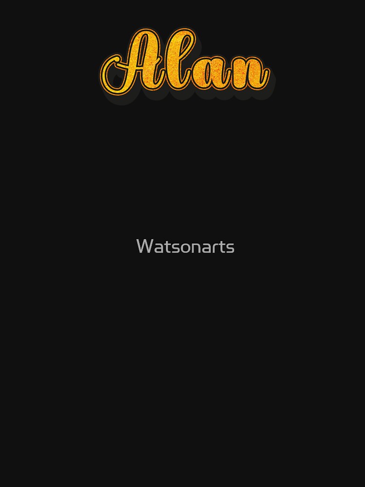 Alan Personalized Name Design with Heart | Funny Custom Gift by Watsonarts