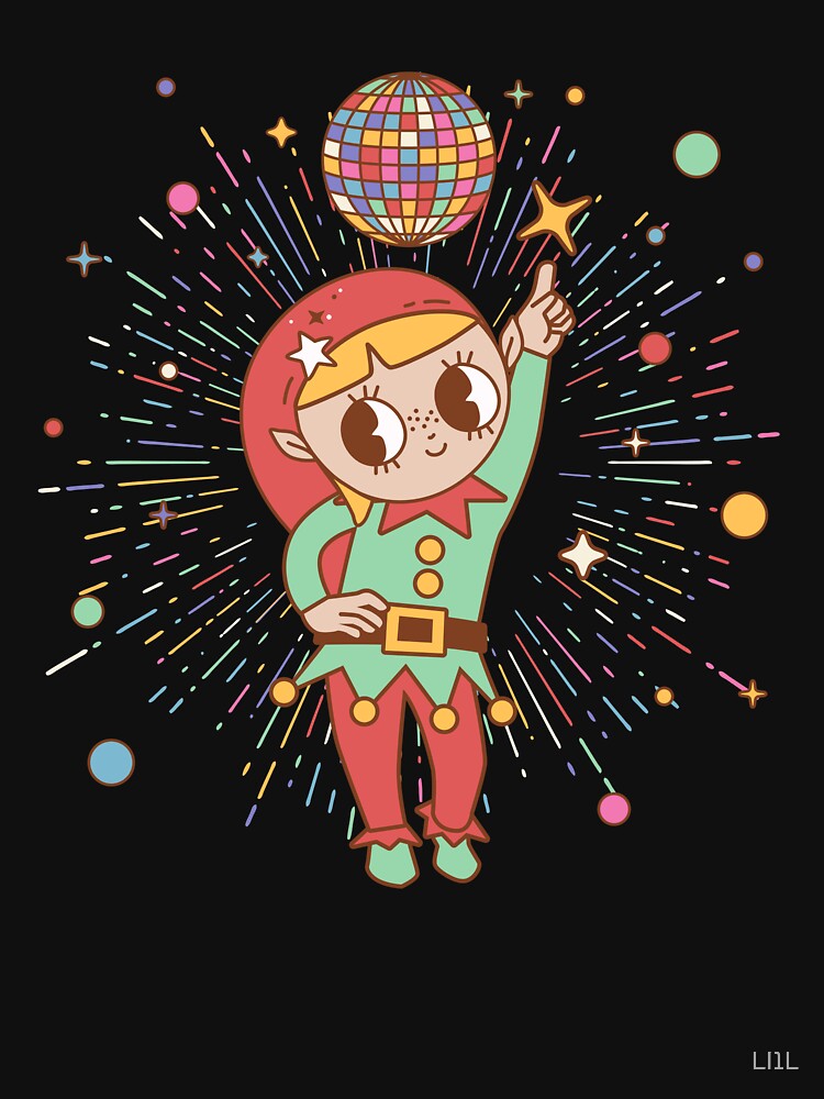 Groovy Christmas Disco Female Elf by LI1L