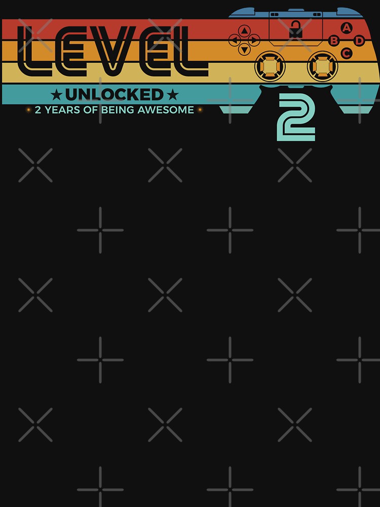 Level 2 Unlocked - 2 years old - 2nd Birthday Gamer by NH2019