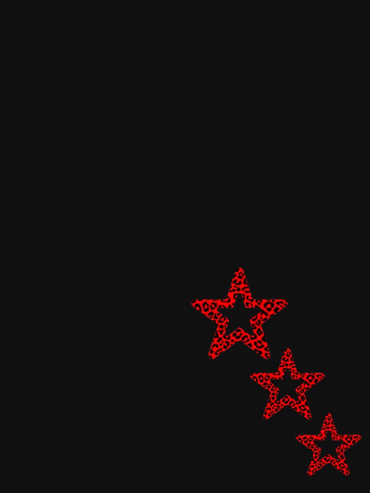 Red Leopard Star Trio by faerievintage