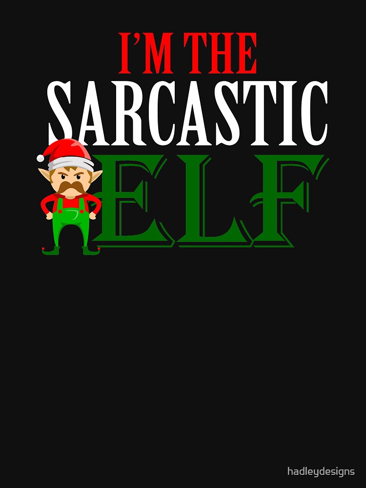 Sarcastic Elf matching family group elf squad Christmas gift by hadleydesigns