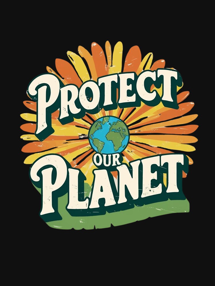 Protect Our Planet Retro Eco Design by ibobo4656