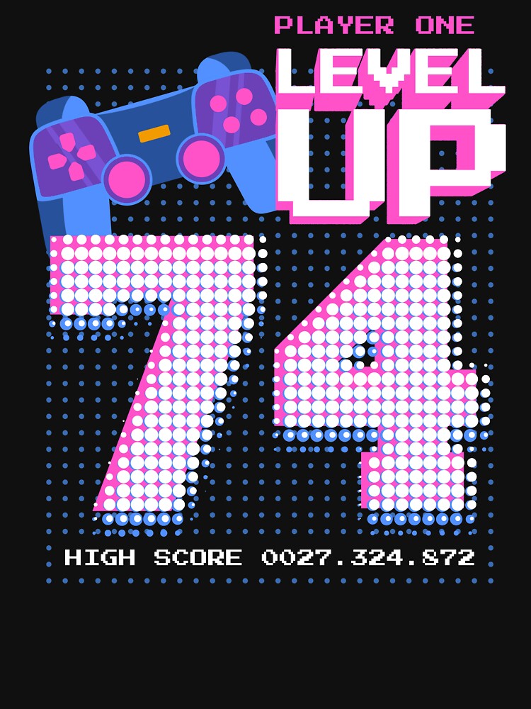Player One Level Up 74 by patternprint1