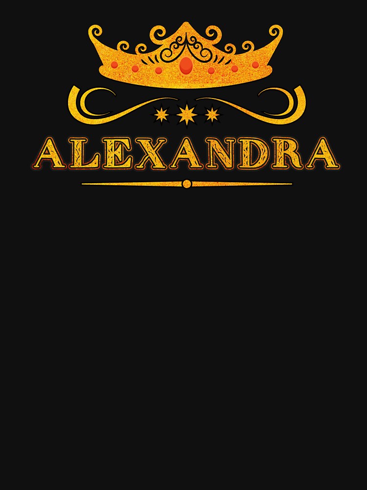 Alexandra Personalized Name With Crown - Cool & Custom Gift for Girls, Teens by Oussinc