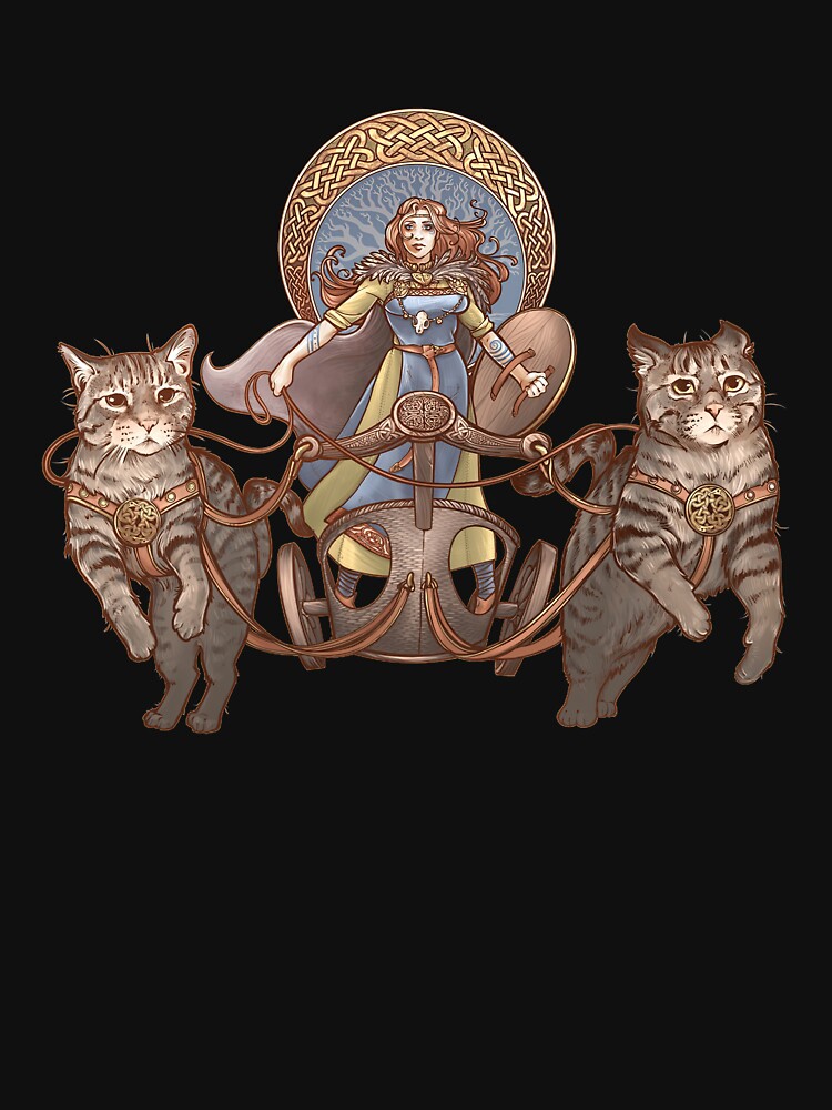 Freya Driving Her Cat Chariot by voluminousthink