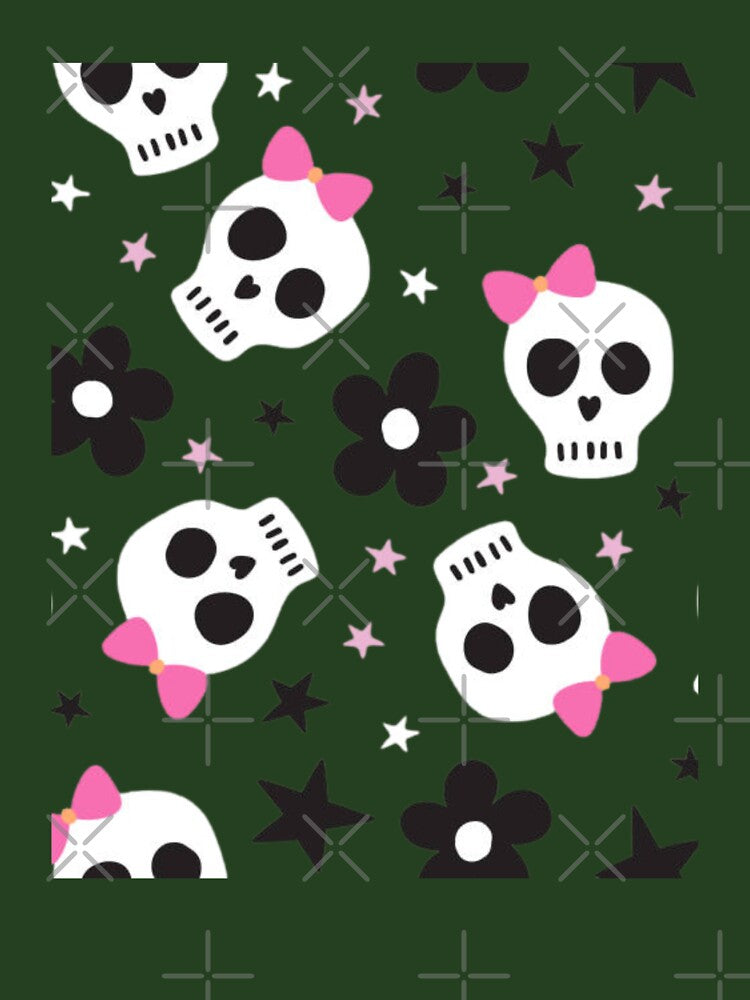 Pink Sugar Skull Kawaii Seamless tshirt by anandsiva2703