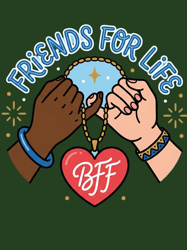 For Life BFF Heart Pinky Promise Design by SiarheiYur