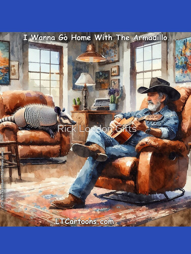 Armadillo Serenade in a Sunlit Den: London Homesick Blues by Rick London Gifts