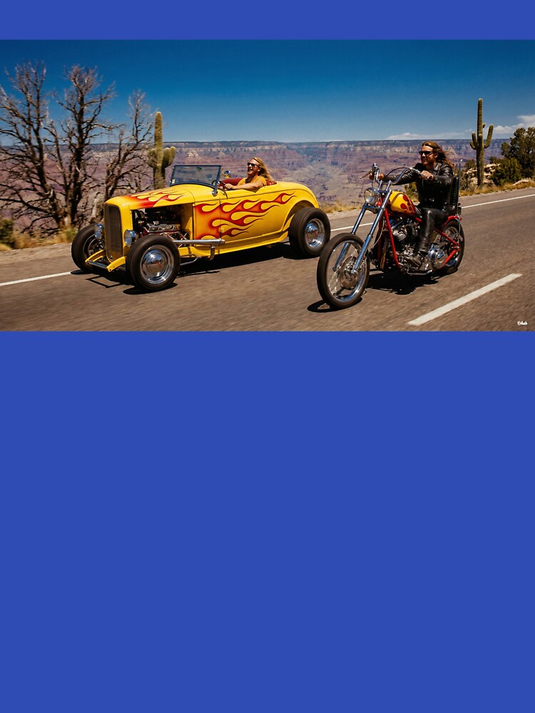 HOT RODS ON OLD ROUTE 66 by VERYOLDROAD BY AXTON BROWNING