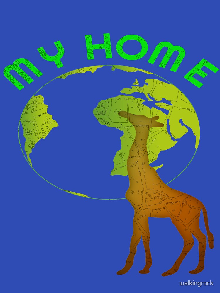 Earth Day Giraffe Wildlife Gifts by walkingrock