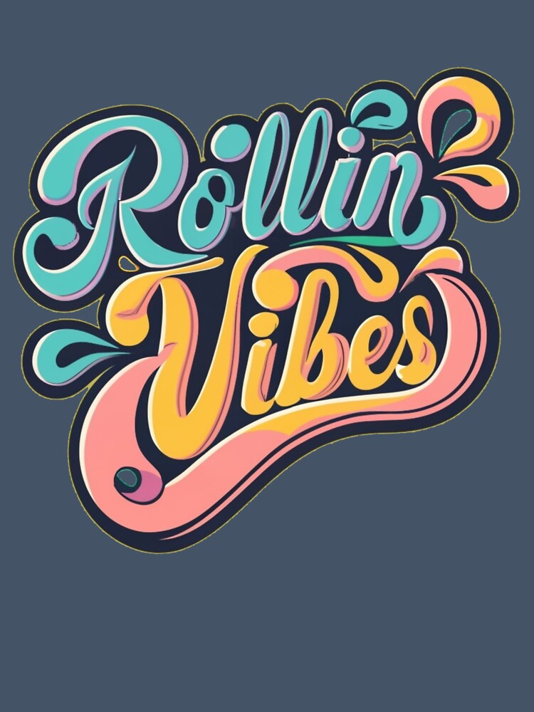 Vintage Groovy Roller Skating Rollin Vibes by TeeTown Treasure