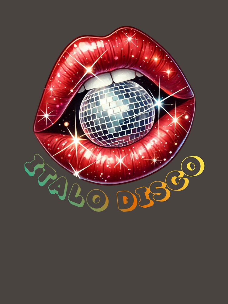 Disco Lips With Mirror Ball – Retro Party Aesthetic Disco Disco Style by ArcticFoxStudio