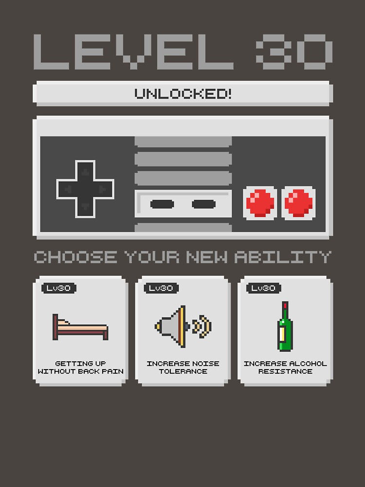 Level 30 Unlocked 30 Birthday Gamer Gift by Anti-Style