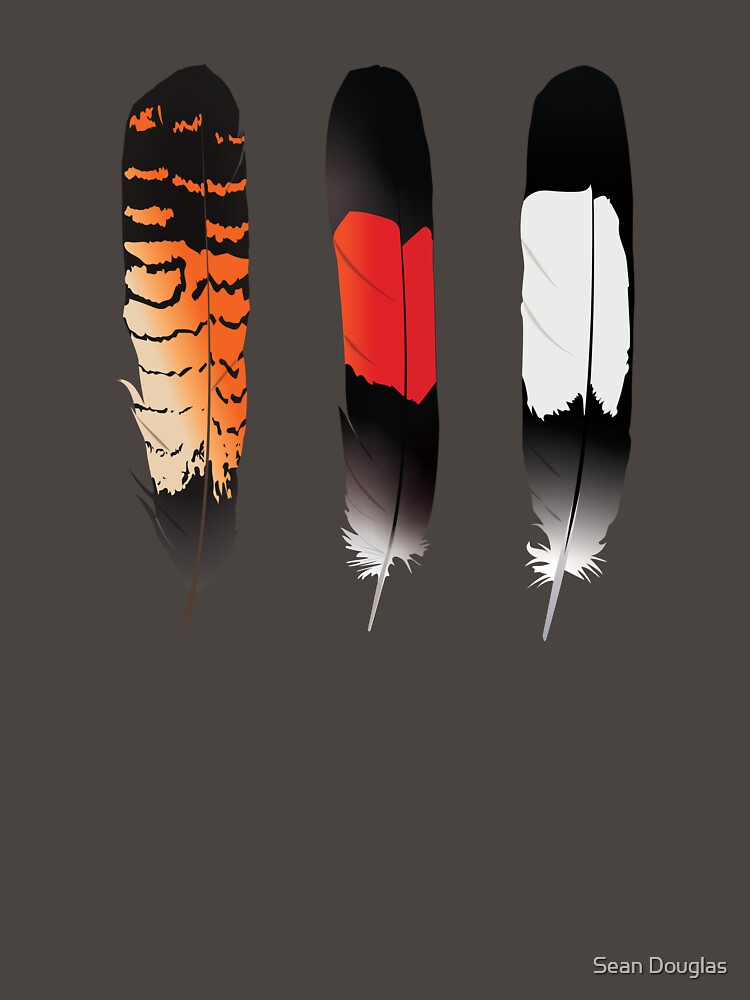 Tail feathers of the Western Australian black cockatoos by Sean Douglas