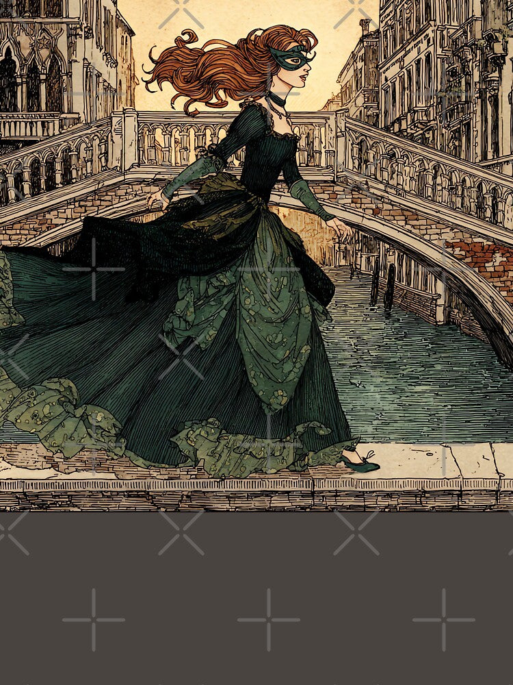Venetian Carnival Mystery - Masked Lady on the Bridge by Banal25
